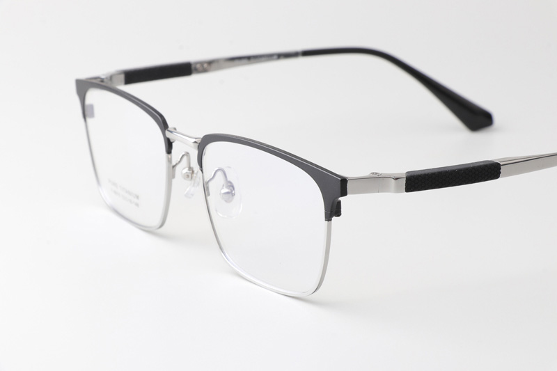 F8810 Eyeglasses Black Silver