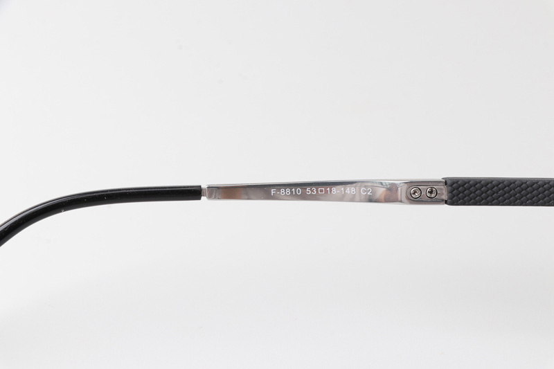 F8810 Eyeglasses Black Silver