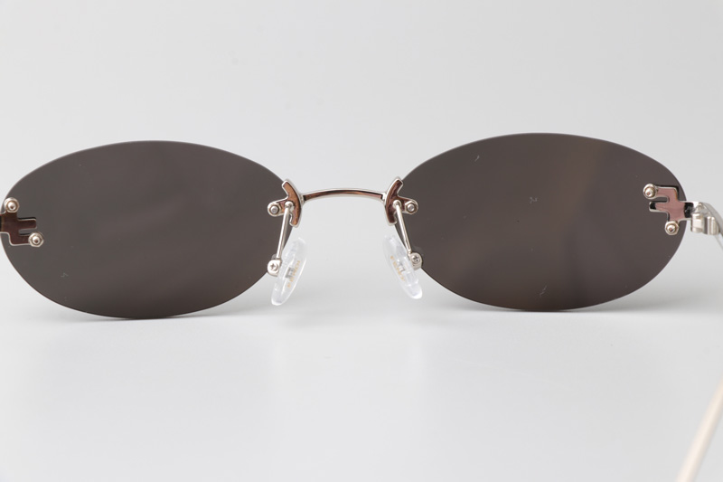 FE40046S Sunglasses Silver Gray