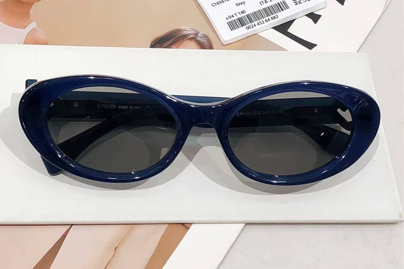 FE40150I Sunglasses Blue Gray