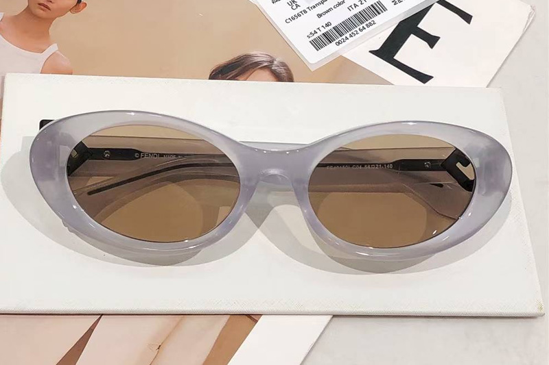 FE40150I Sunglasses Transparent White Brown