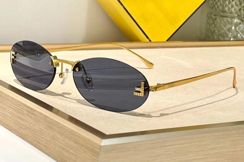 FE4075US Sunglasses Gold Blue