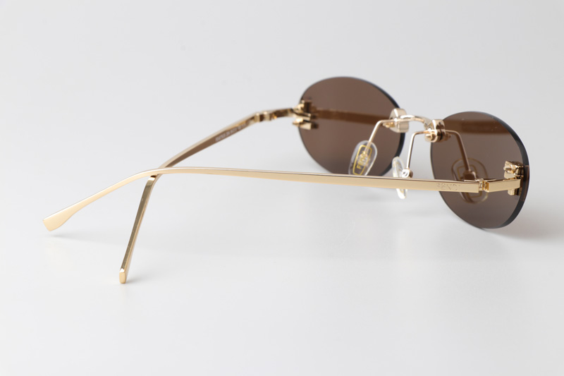 FE4075US Sunglasses Gold Brown