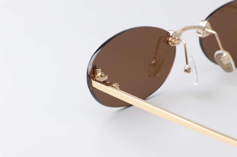 FE4075US Sunglasses Gold Brown