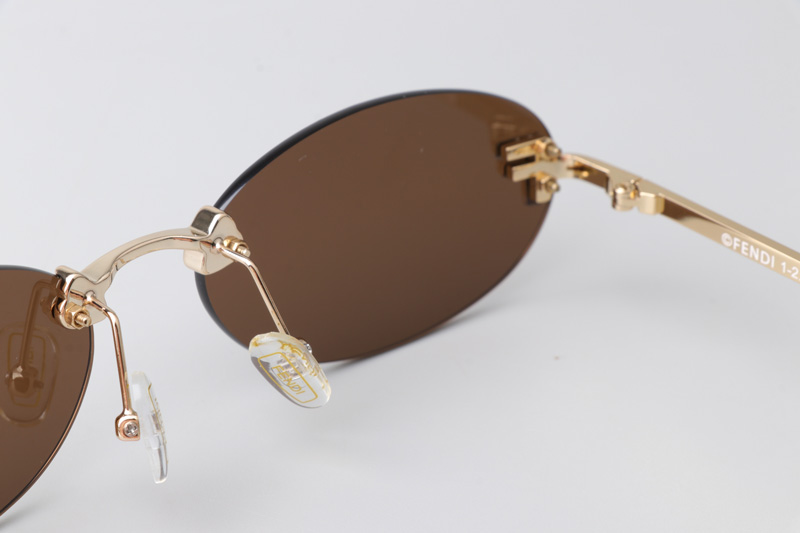 FE4075US Sunglasses Gold Brown