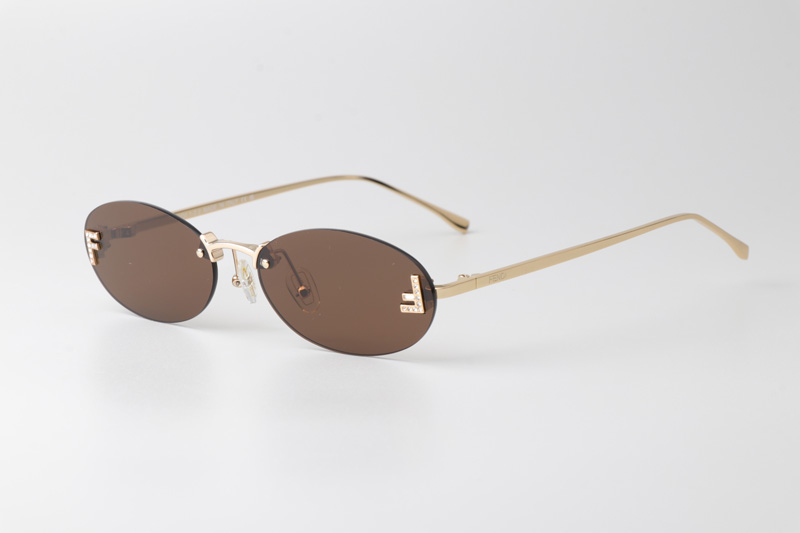 FE4075US Sunglasses Gold Brown