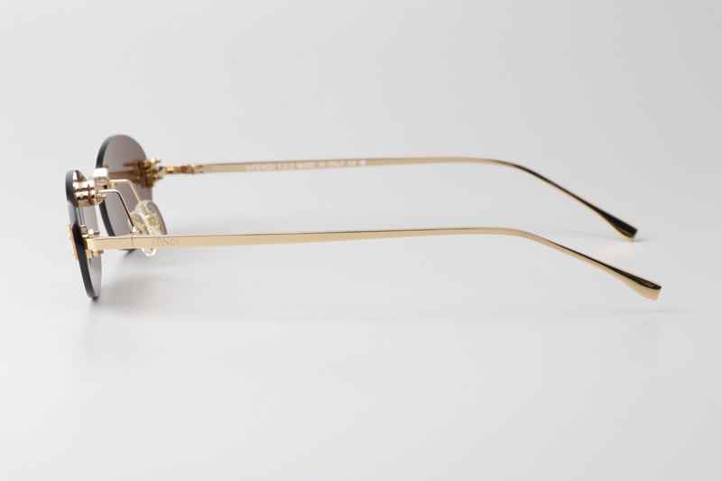 FE4075US Sunglasses Gold Brown