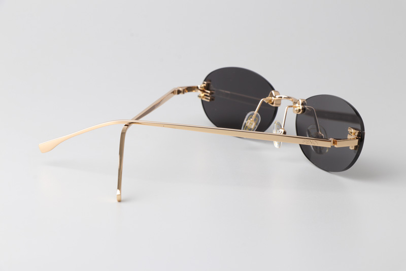 FE4075US Sunglasses Gold Gray