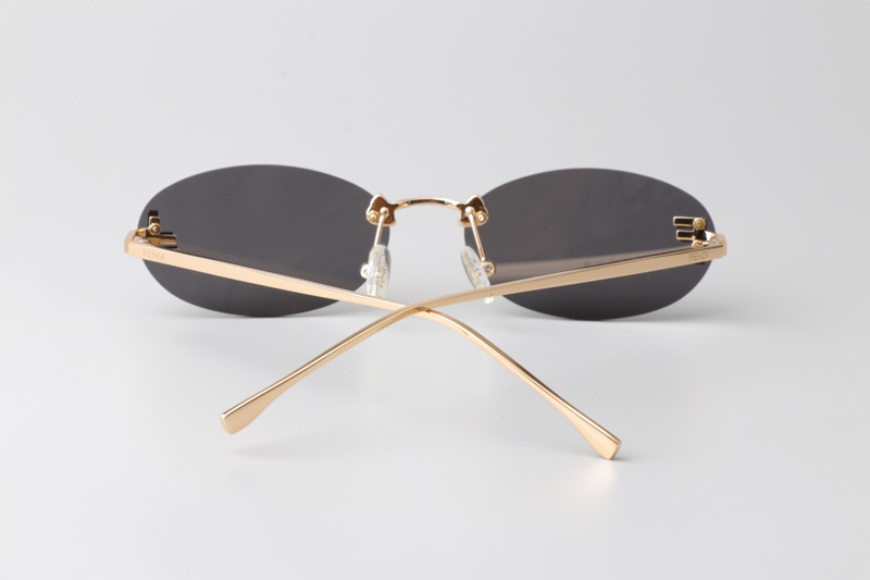 FE4075US Sunglasses Gold Gray