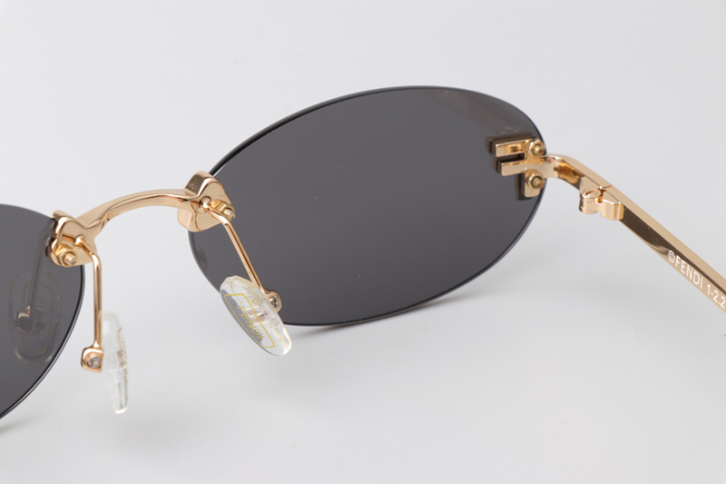 FE4075US Sunglasses Gold Gray