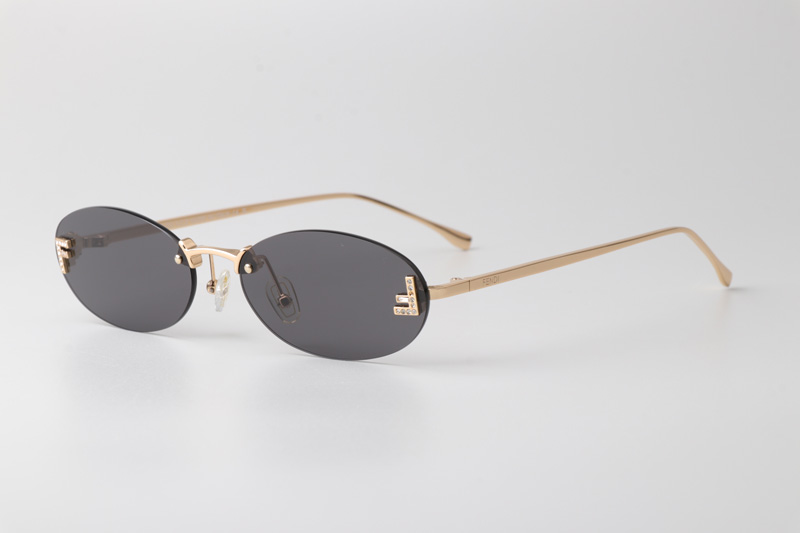 FE4075US Sunglasses Gold Gray