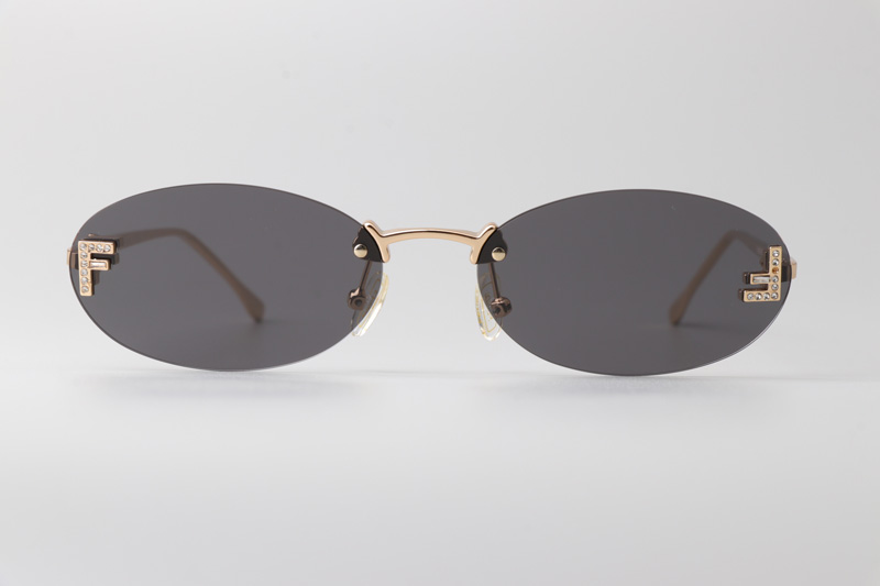 FE4075US Sunglasses Gold Gray