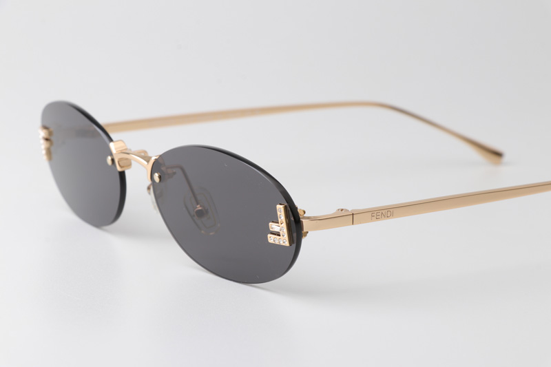 FE4075US Sunglasses Gold Gray