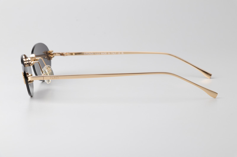 FE4075US Sunglasses Gold Gray