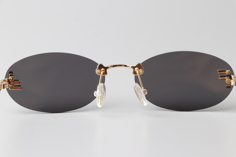FE4075US Sunglasses Gold Gray