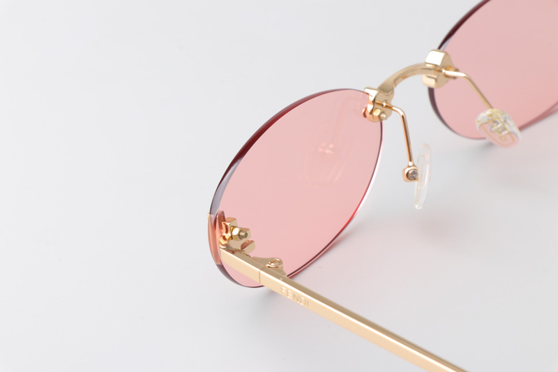 FE4075US Sunglasses Gold Pink
