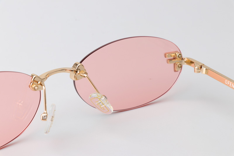 FE4075US Sunglasses Gold Pink