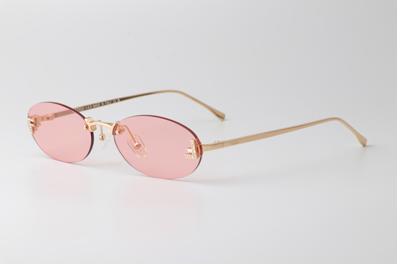 FE4075US Sunglasses Gold Pink