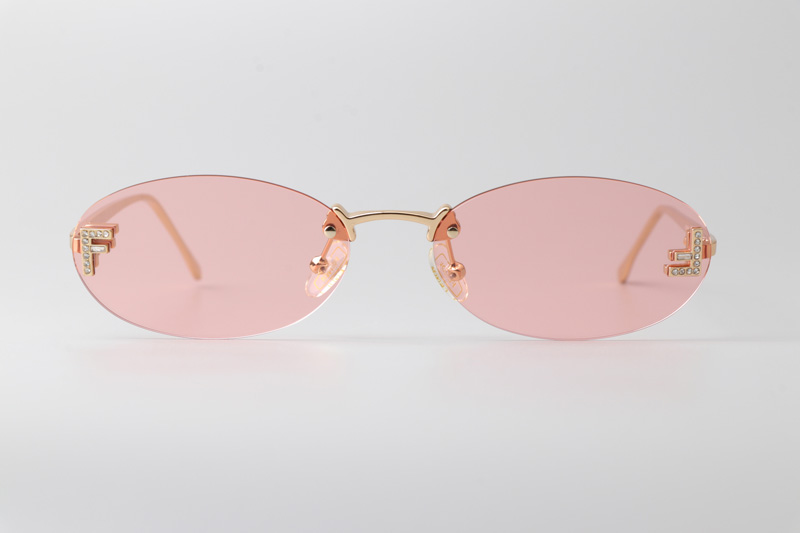 FE4075US Sunglasses Gold Pink