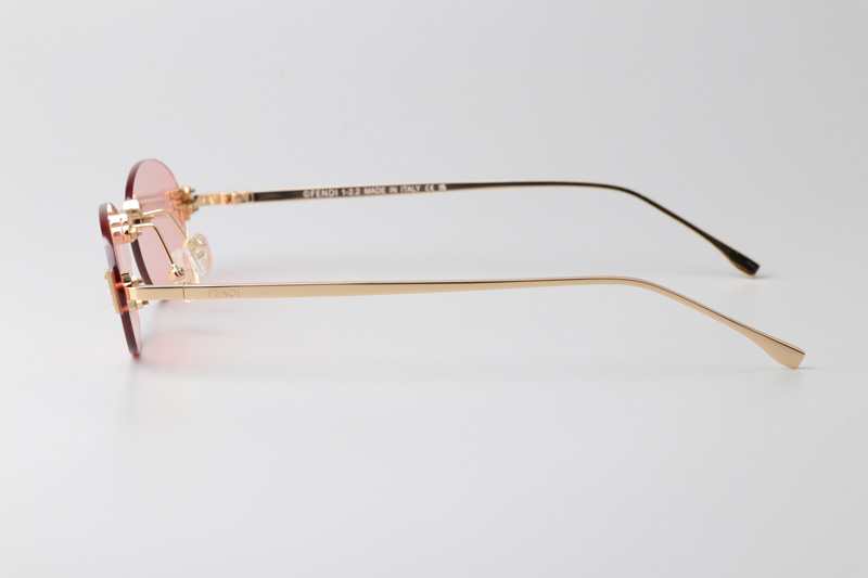 FE4075US Sunglasses Gold Pink