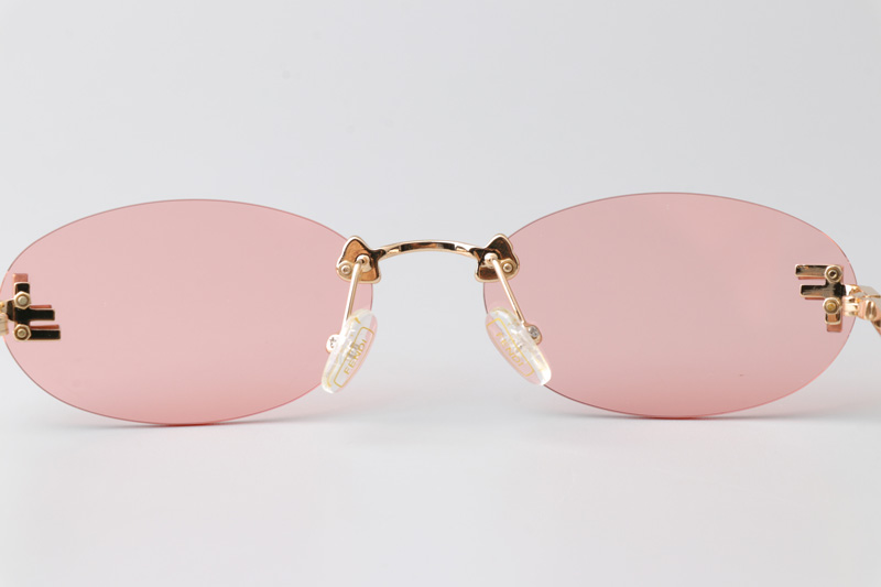 FE4075US Sunglasses Gold Pink