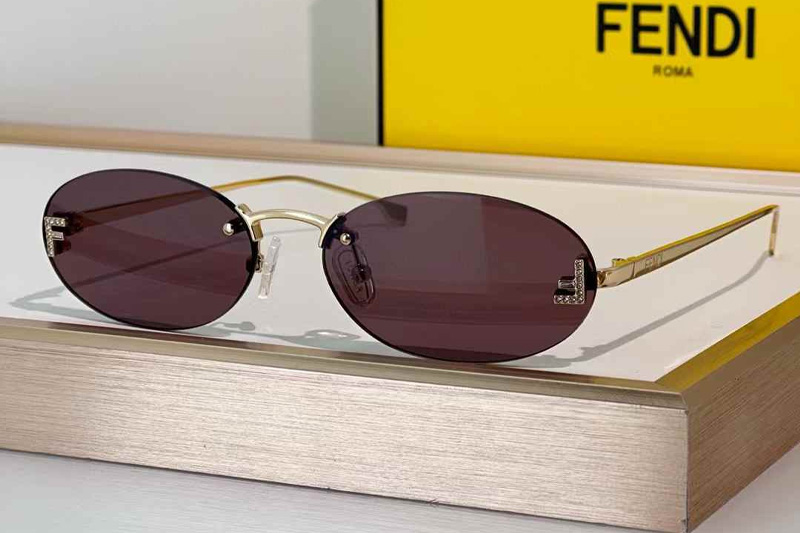 FE4075US Sunglasses Gold Purple