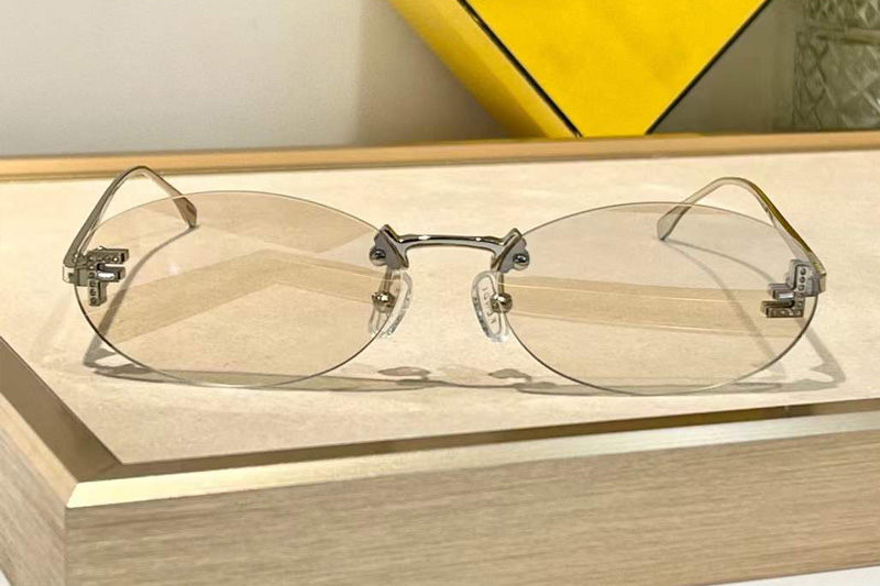 FE4075US Sunglasses Silver Clear