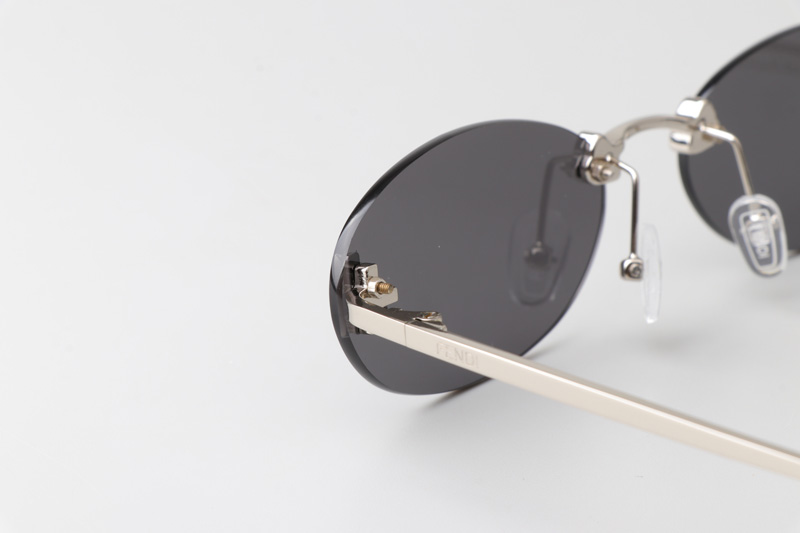 FE4075US Sunglasses Silver Gray