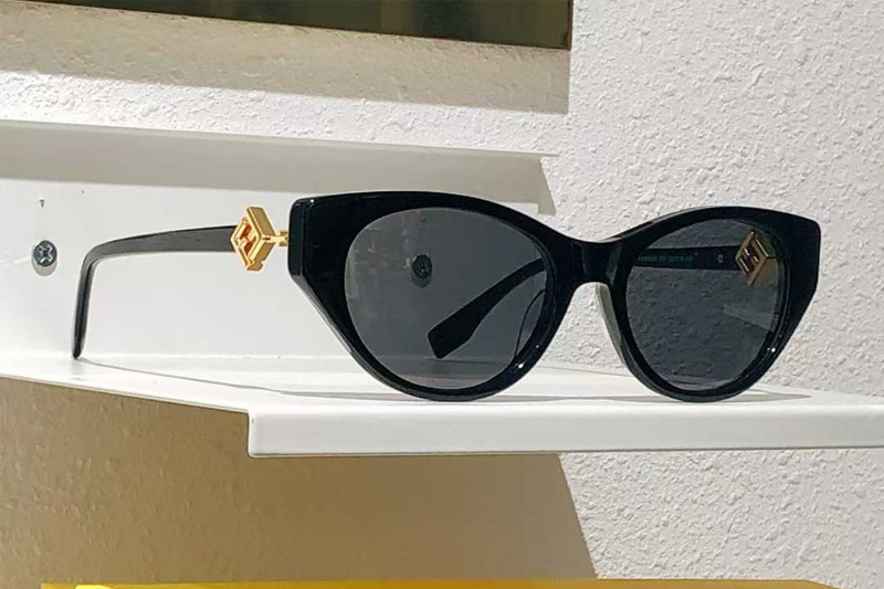 FE50099I Sunglasses Black Gray