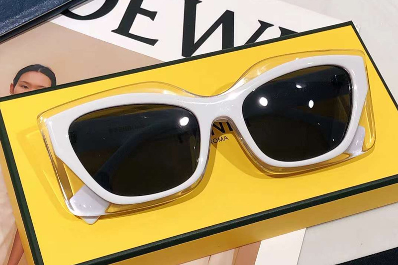 FF40034U Sunglasses In White Grey