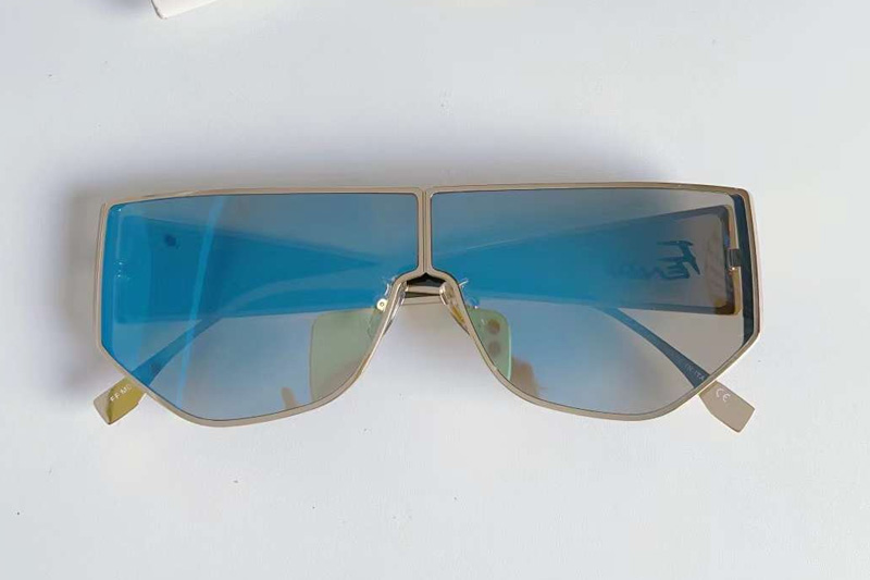FF M0093S Sunglasses In Gold Blue