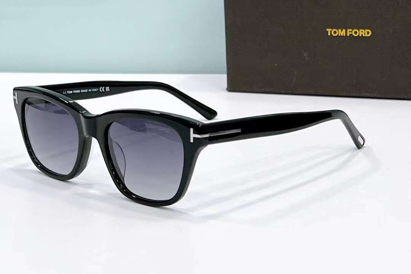 FT0237 Sunglasses Black Gradient Gray