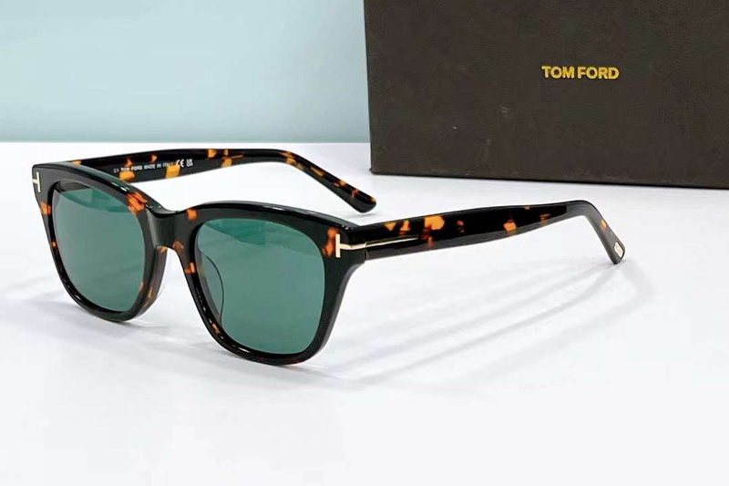 FT0237 Sunglasses Tortoise Green