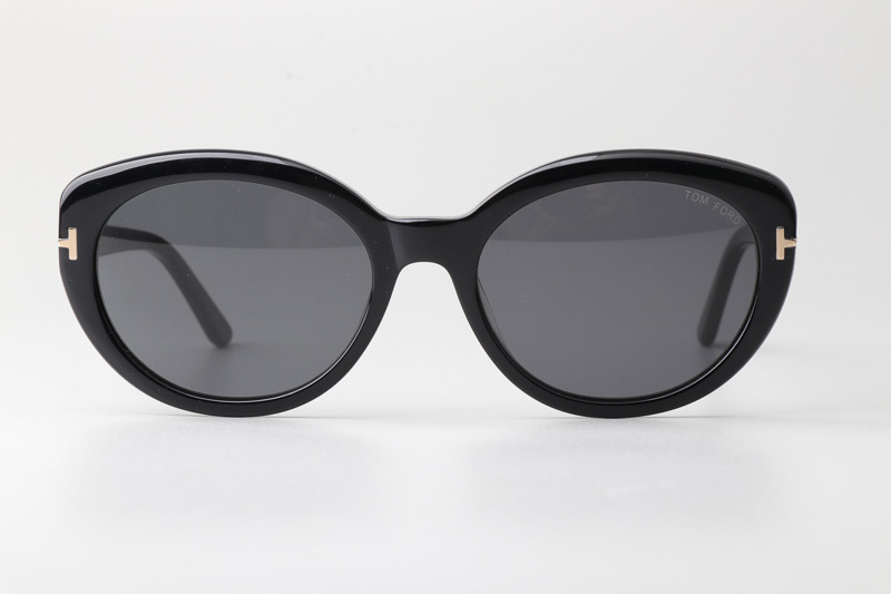 FT1009 Lily Sunglasses Black Gray