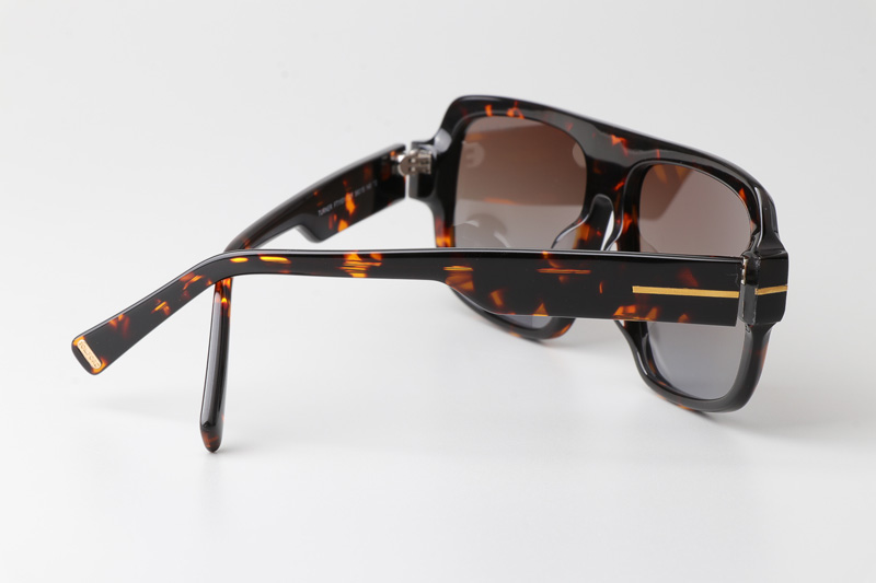 FT1101 Sunglasses Tortoise Gradient Brown