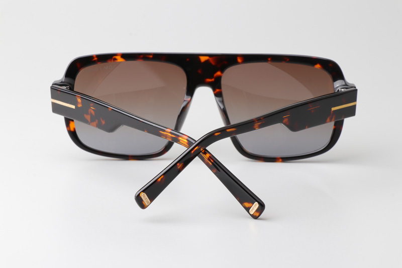FT1101 Sunglasses Tortoise Gradient Brown