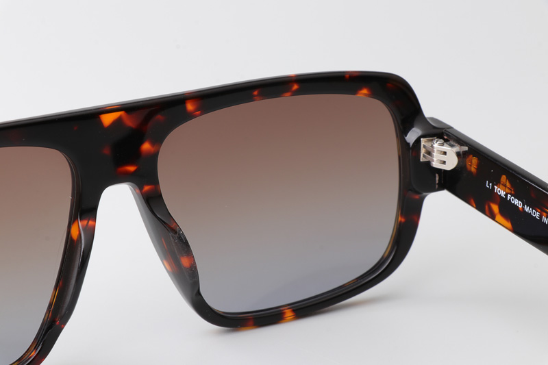 FT1101 Sunglasses Tortoise Gradient Brown