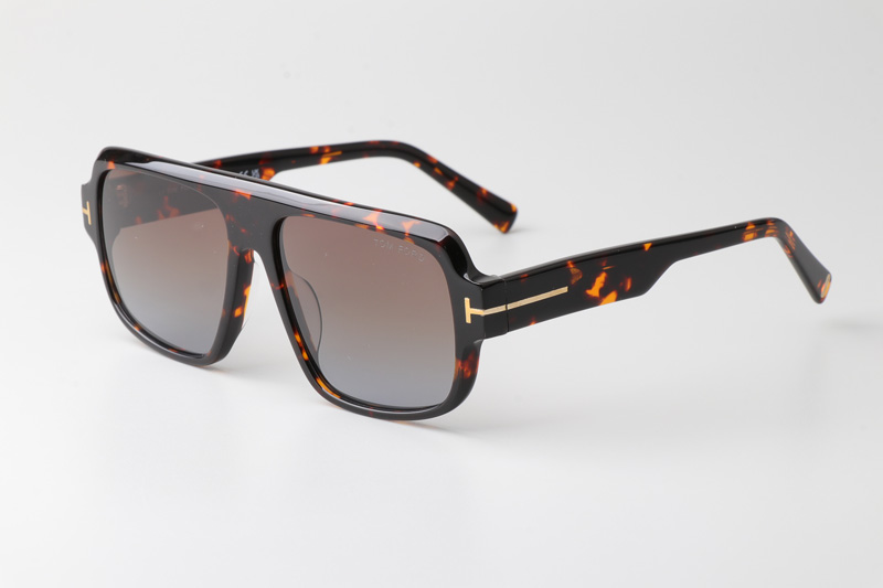 FT1101 Sunglasses Tortoise Gradient Brown