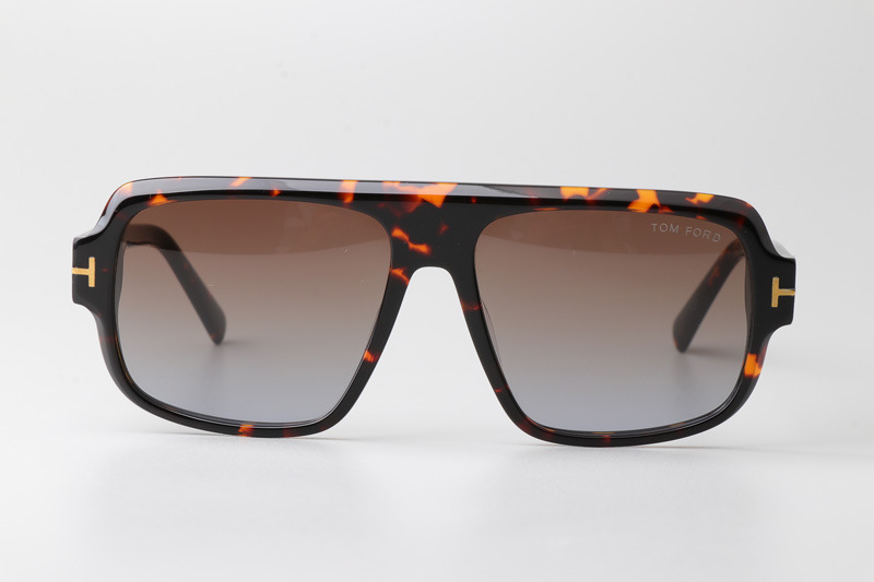 FT1101 Sunglasses Tortoise Gradient Brown