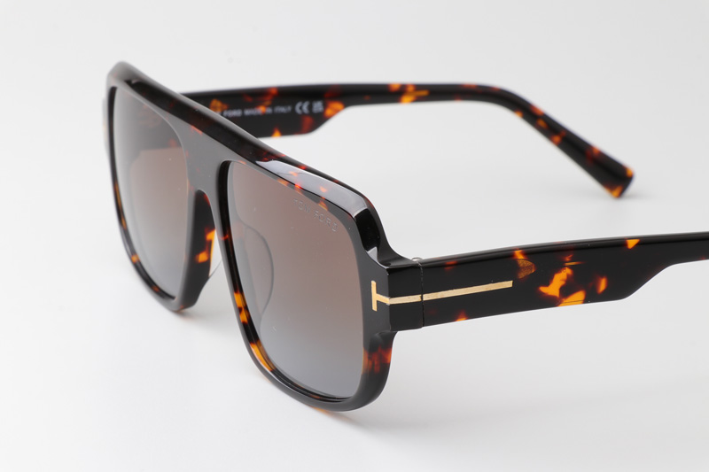 FT1101 Sunglasses Tortoise Gradient Brown