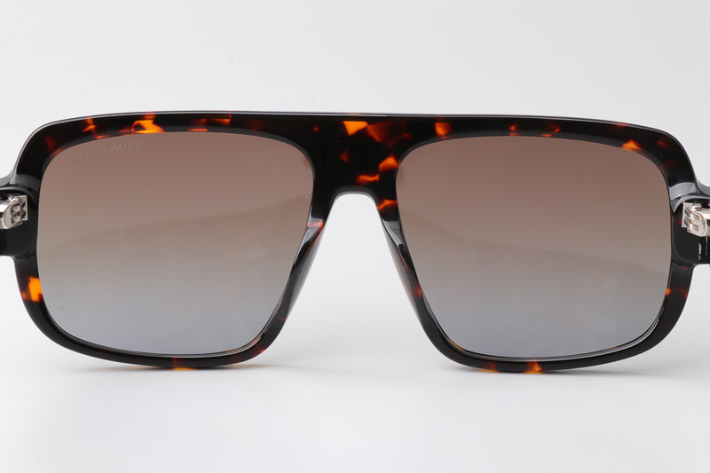 FT1101 Sunglasses Tortoise Gradient Brown