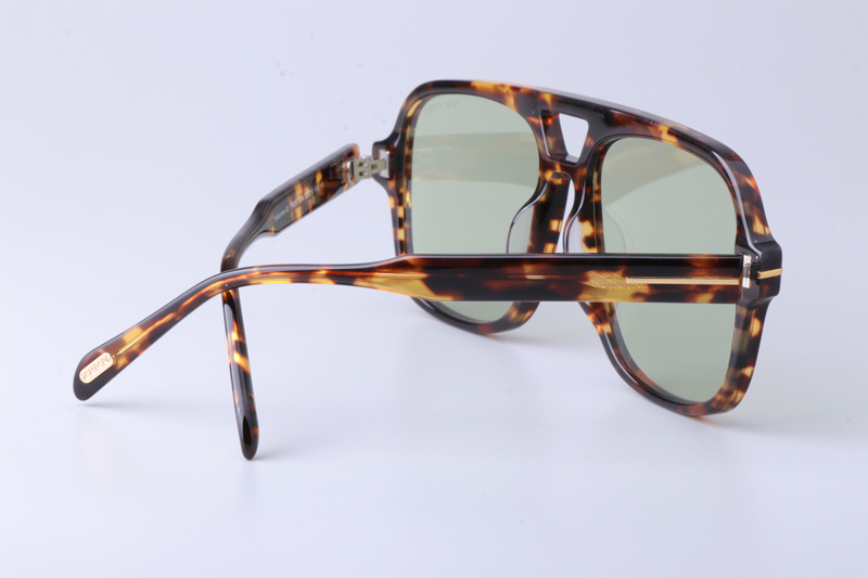 FT884 Sunglasses Tortoise Green