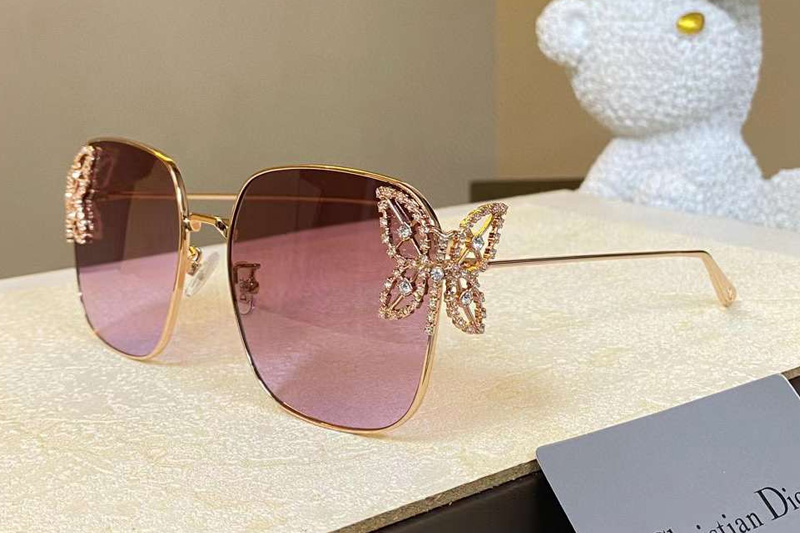 Fantastica S1U Sunglasses Gold Pink