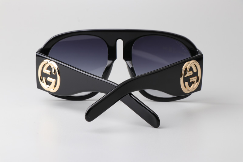 GG0152S Sunglasses In Black Gradient Grey