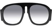 GG0152S Sunglasses In Black Gradient Grey