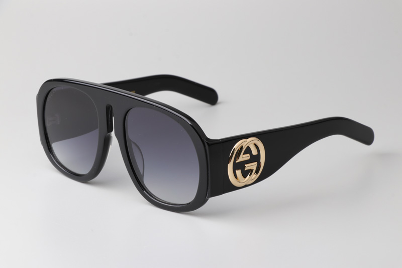 GG0152S Sunglasses In Black Gradient Grey