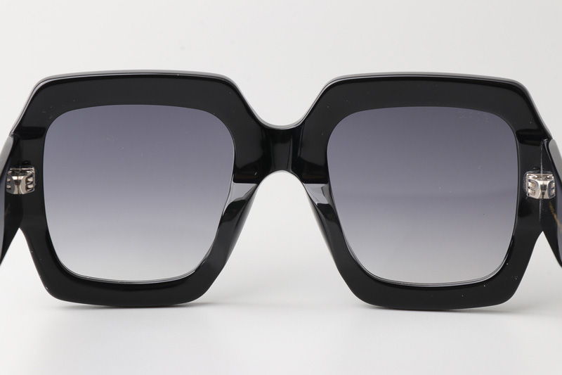 GG0178S Sunglasses Black Gradient Gray