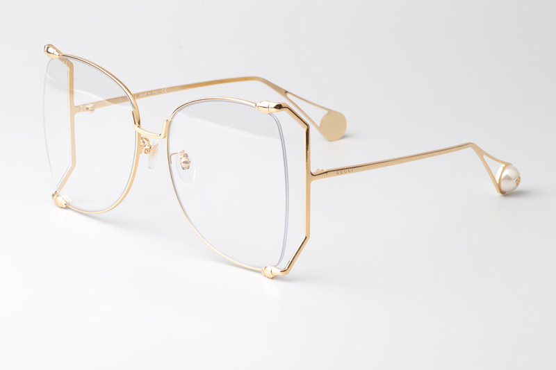 GG0252S Eyeglasses Gold
