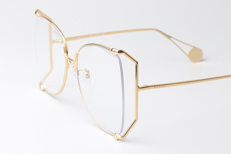 GG0252S Eyeglasses Gold