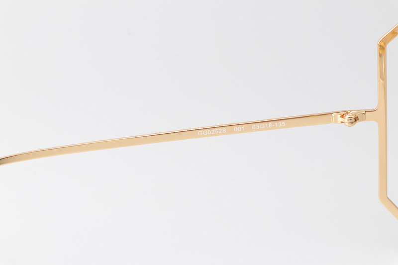 GG0252S Eyeglasses Gold
